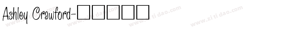 Ashley Crawford字体转换